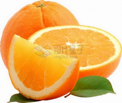 切开的橙子赣南脐橙png图片素材