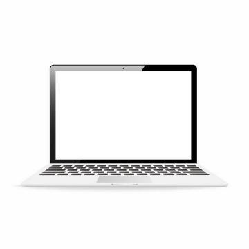 白色笔记本电脑超极本样机png图片免抠矢量素材