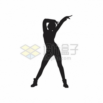 女团跳舞的女孩摆pose剪影282757png图片素材