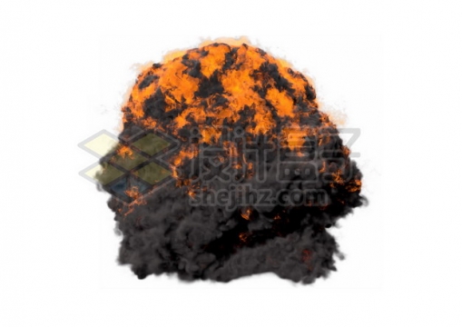 爆炸产生的滚滚浓烟和火球178386psd/png图片素材