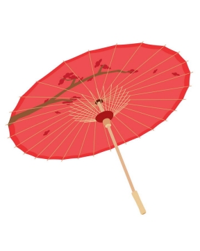 红色中国风雨伞油纸伞图片免抠素材