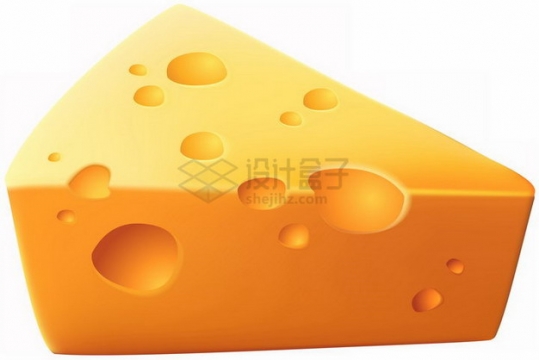 逼真的三角形奶酪起司png图片素材