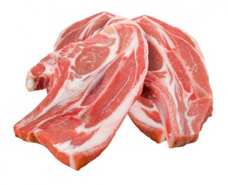 肥瘦相间的牛排猪大排骨猪肉631566png图片素材