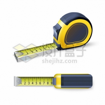 黄黑色的钢卷尺木工测量工具934206 png图片素材