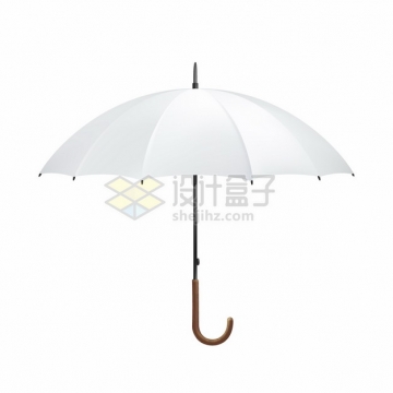 撑开的白色雨伞太阳伞png图片素材