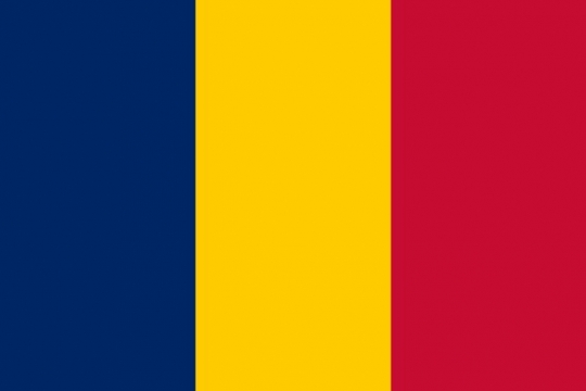 标准版乍得国旗图片素材