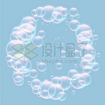 彩色气泡水泡组成的圆圈491229png矢量图片素材