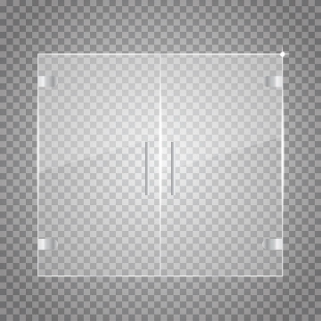 半透明的玻璃窗户卫生间门图片免抠矢量素材