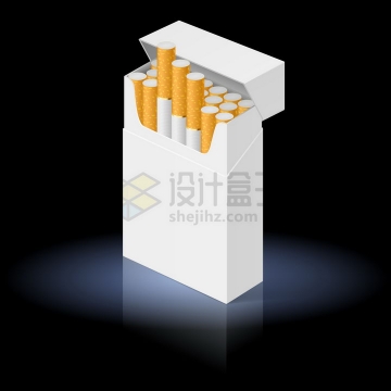 一盒打开的香烟盒禁止抽烟png图片免抠矢量素材