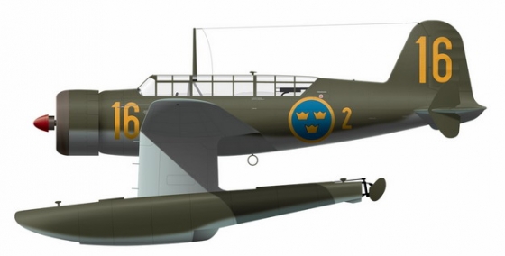 一架水上飞机二战战斗机725741png图片免抠素材