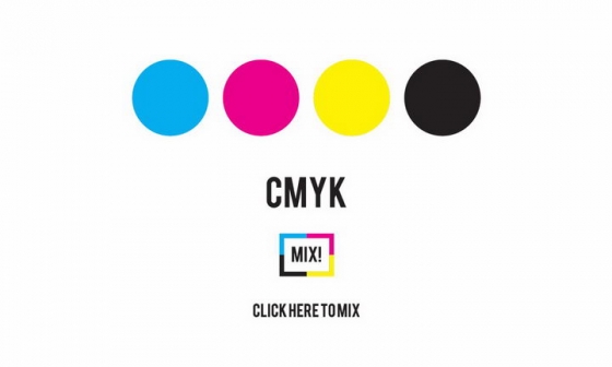 标准CMYK颜色天蓝色洋红色黄色和黑色png图片免抠eps矢量素材