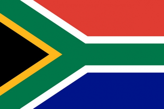 标准版南非国旗图片素材