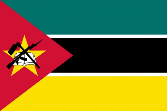 标准版莫桑比克国旗图片素材