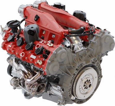 红色银色汽车发动机结构图1058042png图片素材