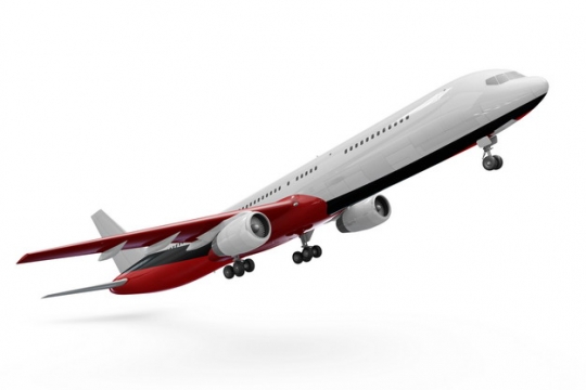 起飞的波音787/777飞机大型客机png免抠图片素材