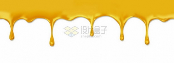 流淌的黄色蜂蜜液体效果900261png矢量图片素材