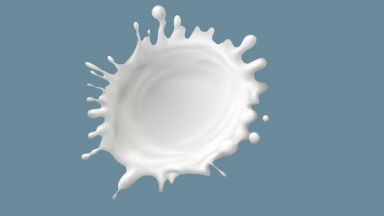 白色牛奶液滴掉落飞溅效果png图片免抠矢量素材