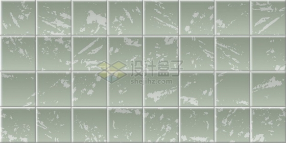 斑驳的绿色方块方格瓷砖贴图641533png矢量图片素材