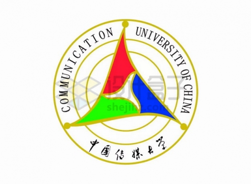 中国传媒大学校徽logo标志png图片素材