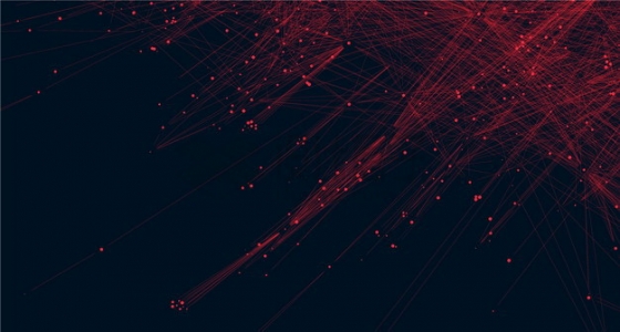 红色点和线条组成的抽象背景png图片素材