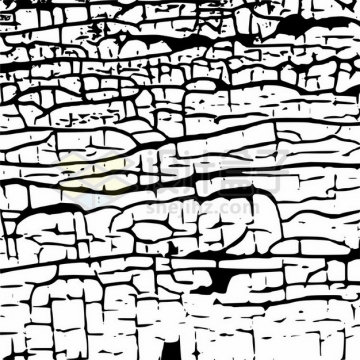 干裂龟裂的土地黑色裂纹裂缝图案545621png图片素材