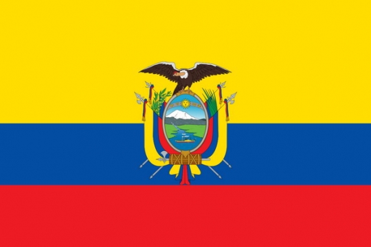 标准版厄瓜多尔国旗图片素材