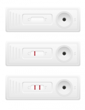 银色的验孕棒使用效果展示图怀孕孕妇用品免抠矢量图片素材