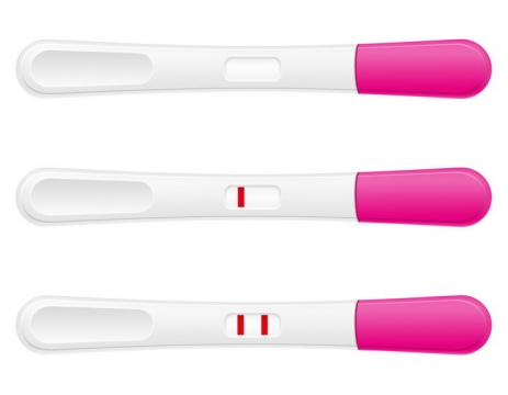 玫红色验孕棒使用效果图怀孕孕妇用品免抠矢量图片素材