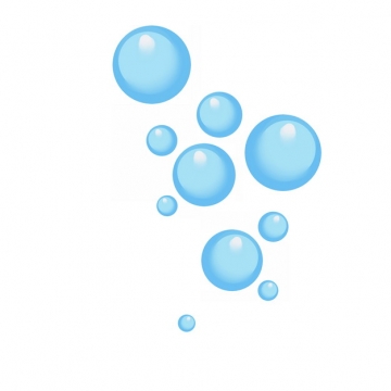 卡通蓝色的泡泡水泡气泡843518 png图片素材