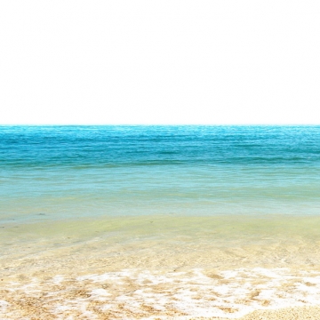 蔚蓝色大海和沙滩海滩510752png图片素材