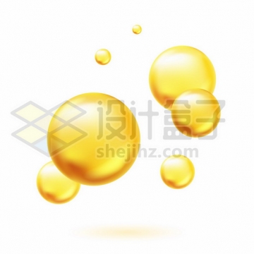 黄色油滴气泡水泡433136png图片素材