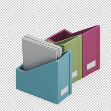 彩色文件架文件资料架办公用品png免抠图片素材