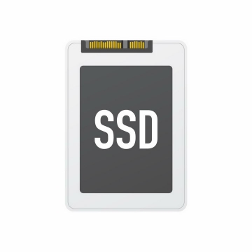SSD固态硬盘电脑计算机配件png图片免抠矢量素材
