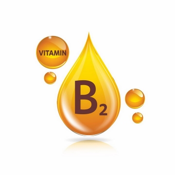 黄色油滴核黄素维生素B2营养元素维他命保健品png图片免抠EPS矢量素材