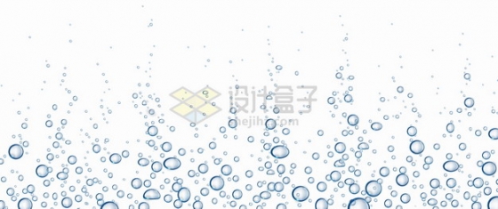 各种水中的半透明蓝色泡泡水泡气泡装饰png图片素材