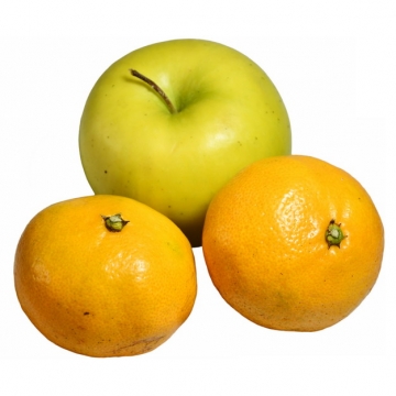 青苹果和两颗橘子302395图片素材