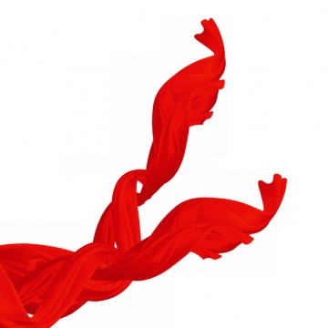 飘舞的红色绸缎丝绸飘带装饰435690png图片素材