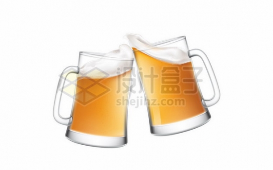干杯的啤酒杯玻璃杯762955png图片素材
