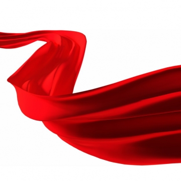 飘扬的红色绸缎面丝绸红旗装饰7673908png图片素材
