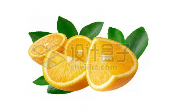 切开的橙子590928psd/png图片素材