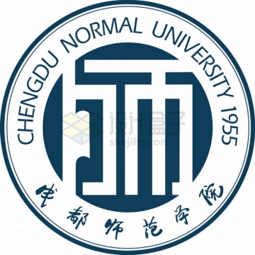 成都师范大学 logo校徽标志png图片素材