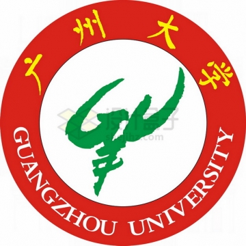 广州大学 logo校徽标志png图片素材