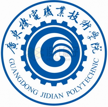 广东机电职业技术学院 logo校徽标志png图片素材