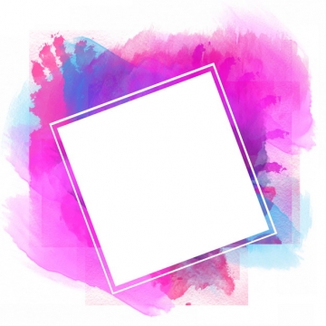 彩色涂鸦背景和方形边框文本框信息框145723png图片素材