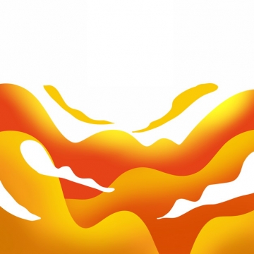 中国风橙色祥云装饰图案713932图片素材