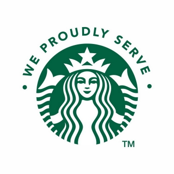 蓝色经典星巴克咖啡logo标志png图片免抠矢量素材