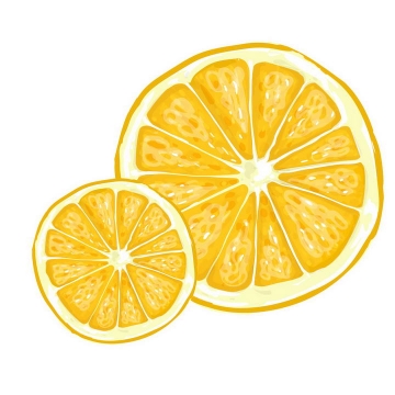 水彩画风格手绘橙子水果图片免抠素材