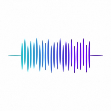 蓝色紫色渐变色音乐声波音频图案670742png图片AI矢量图素材
