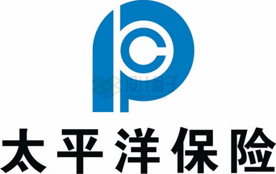 竖版太平洋保险logo世界中国500强企业标志png图片素材