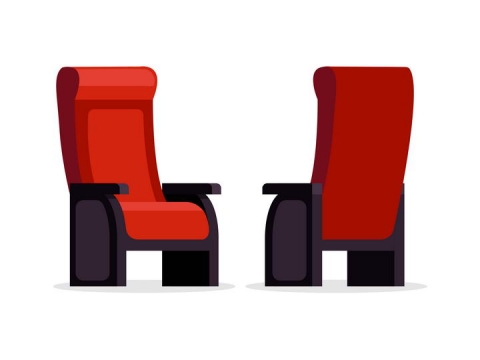 电影院红色的座椅图片免抠素材